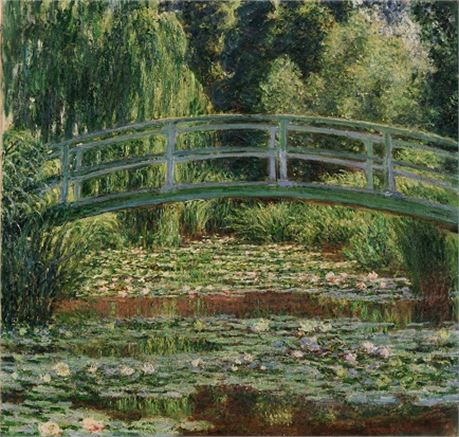 The Japanese Footbridge by Claude Monet (1899) Canvas Print
